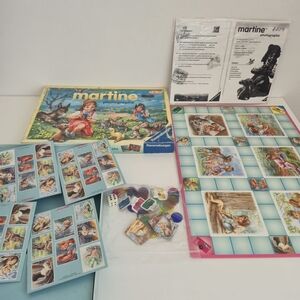 Vintage Martine French Book Lot & Ravensburger Board Game